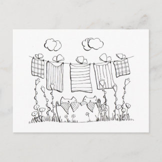 Carte postale Page de couleur
