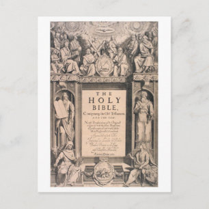Carte Postale Page de couverture de la première édition antique 