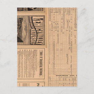 Carte Postale Page de texte du chemin de fer Lehigh Valley