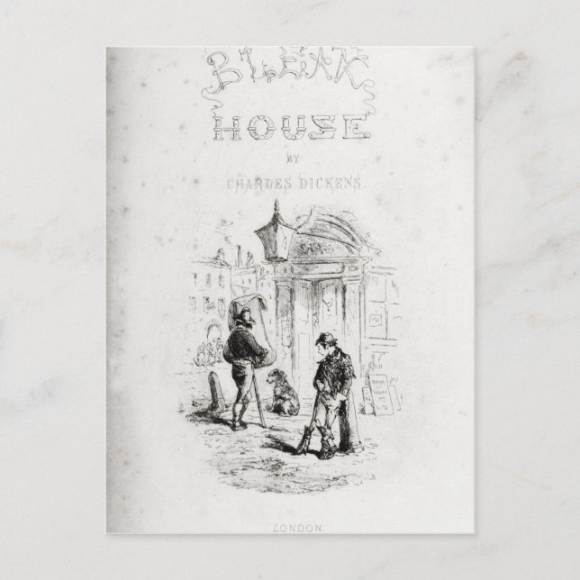 Carte Postale Page de titre de 'Bleak House' (Devant)