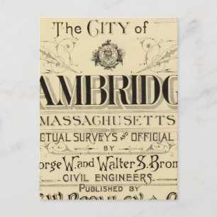 Carte Postale Page de titre de Cambridge Atlas