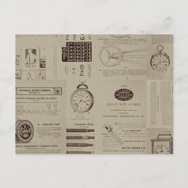 Carte Postale Pages de catalogue antique (Devant)