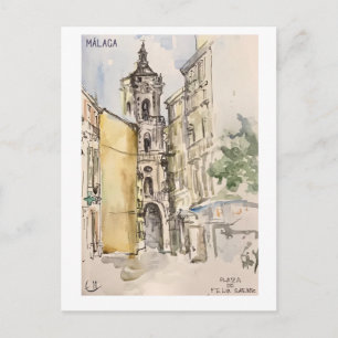 Carte Postale Pages Skethchbook. Málaga