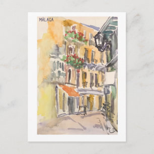 Carte Postale Pages Skethchbook. Málaga m33