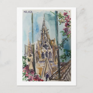 Carte Postale Pages Skethchbook. Málaga. museo tyssen