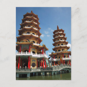 Carte Postale Pagode du Tigre et du Dragon à Kaohsiung