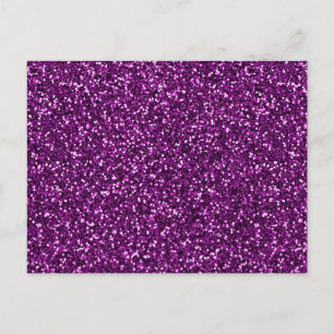 Carte Postale Paillette Violet de Minuit