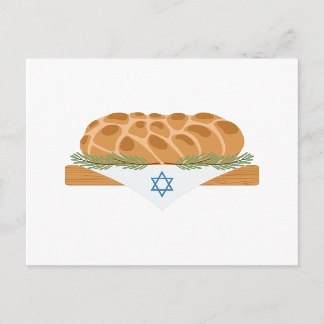 Carte Postale Pain de Challah (Devant)