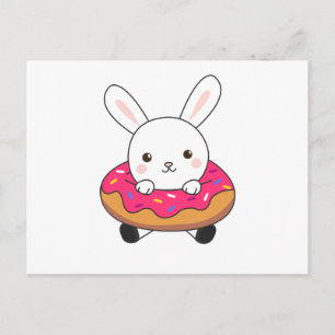 Carte Postale Pain de lapin mignon de lapin beignets de beignets