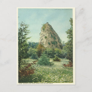 Carte Postale Pain de sucre vintage Rock Mackinac Island Michiga