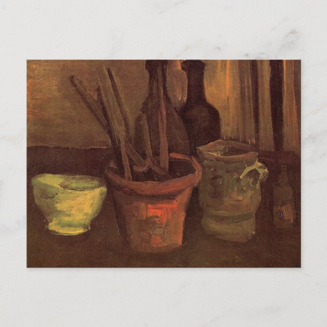 Carte Postale Paintbrusks Still Life en Pot par Vincent van Gogh (Devant)