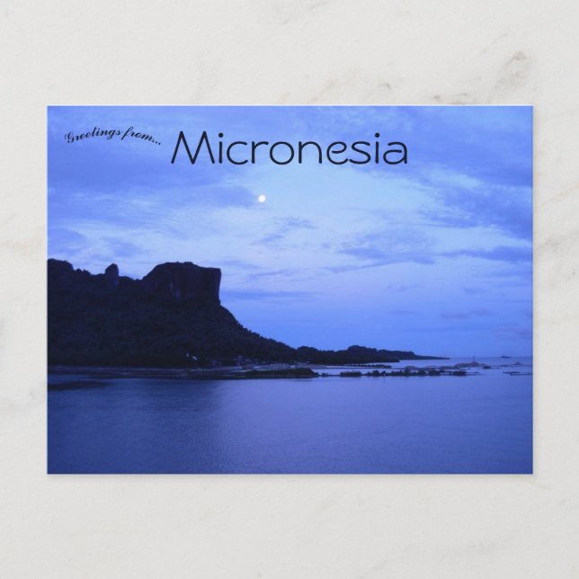 Carte Postale Paipalap Peak Sokehs Rock Indonésie (Devant)