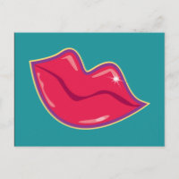 Paire de lèvres rouges cerises