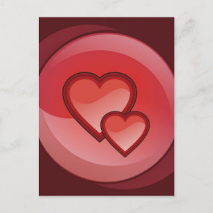 Carte Postale Paire des coeurs