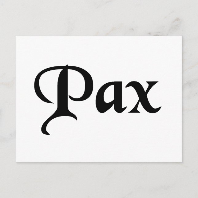 Carte Postale Paix (Devant)