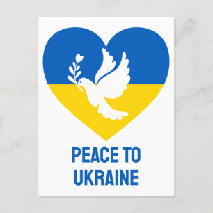 Carte Postale Paix à l'Ukraine
