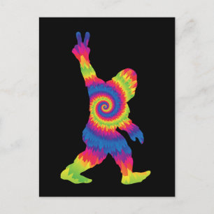 Carte Postale Paix Amour Bigfoot - Amoureux de Bigfoot