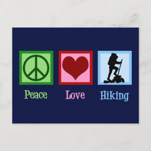 Carte Postale Paix Amour Randonnée