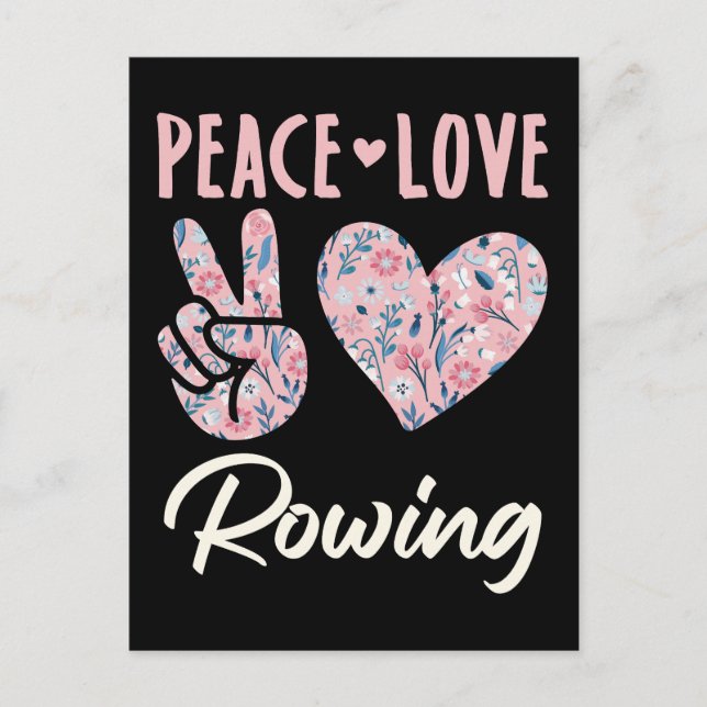Carte Postale Paix Amour Rwing (Devant)