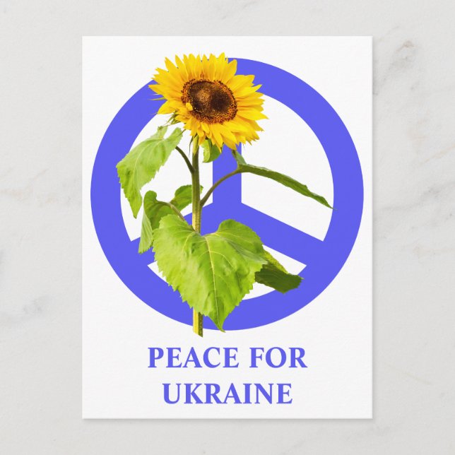 Carte Postale Paix pour l'Ukraine (Devant)