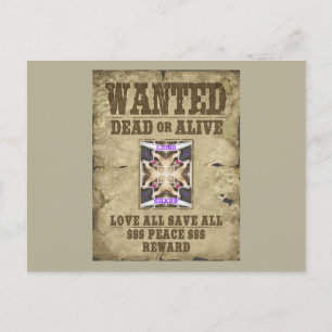 Carte Postale Paix Recherchée, Amour et Inspiration : Diffuser H