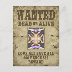 Carte Postale Paix Recherchée, Amour et Inspiration : Diffuser H