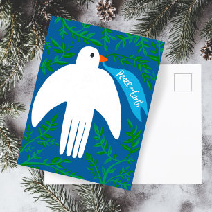 Carte Postale Paix sur Terre Dove Noël Noël Noël Noël Noël Noël