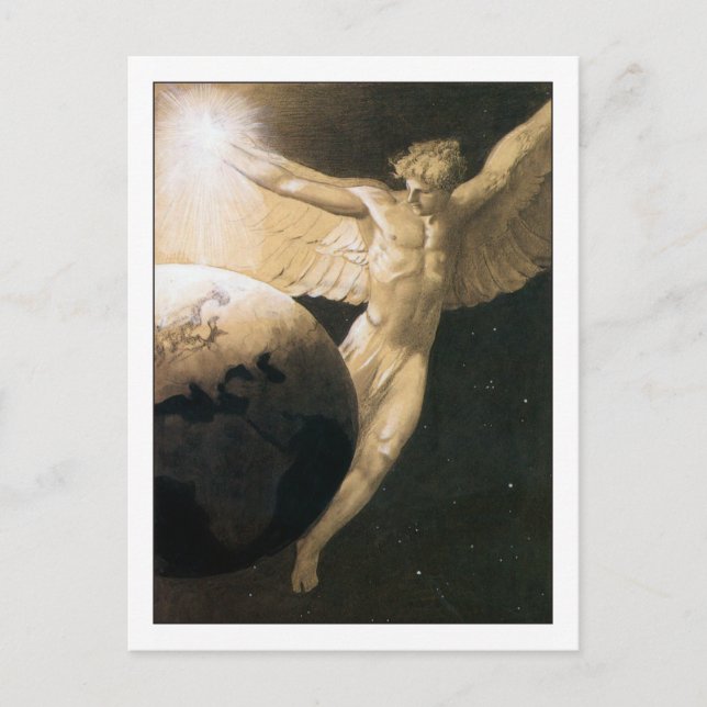 Carte Postale Paix sur Terre par Sascha Schneider (Devant)