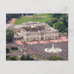 Carte Postale Palais Buckingham 2016. 90e anniversaire de la Rei