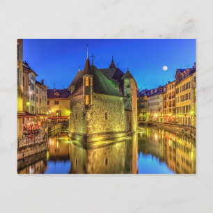 Carte Postale Palais de l'Ile et canal dans la vieille ville d'A