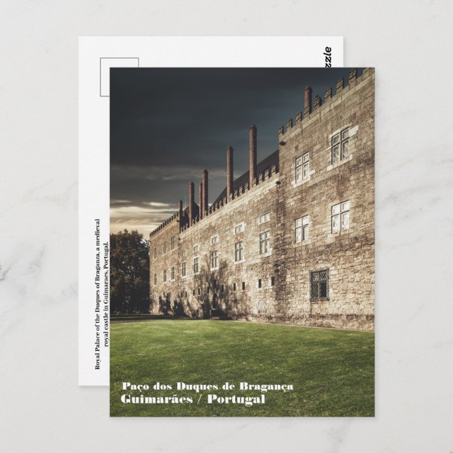 Carte Postale Palais des Duques de Braganza (Devant / Derrière)