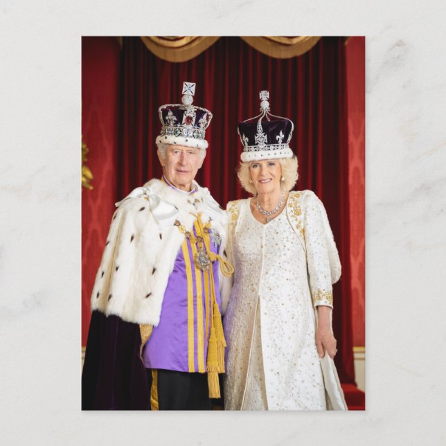 Carte Postale Palais King Charles Queen Camilla Buckingham (Devant)