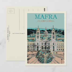 Carte Postale Palais national Mafra, Grandeur architecturale