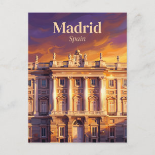 Carte Postale Palais royal de Madrid Espagne
