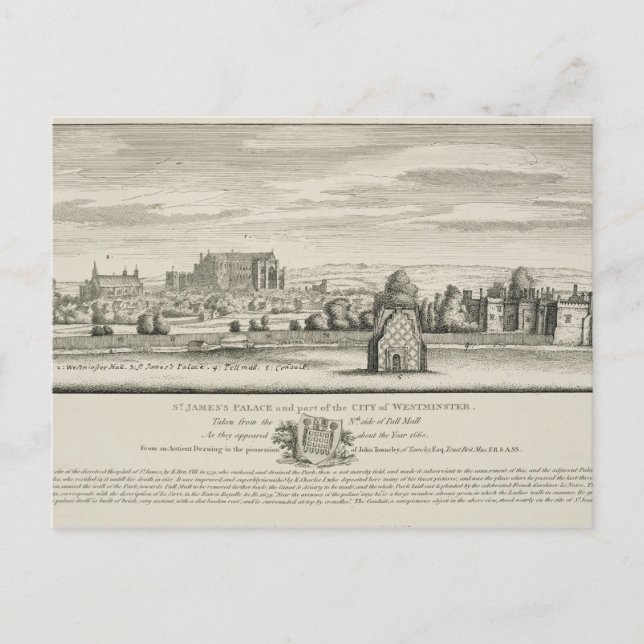 Carte Postale Palais Saint-Jacques et partie de la Ville de West (Devant)