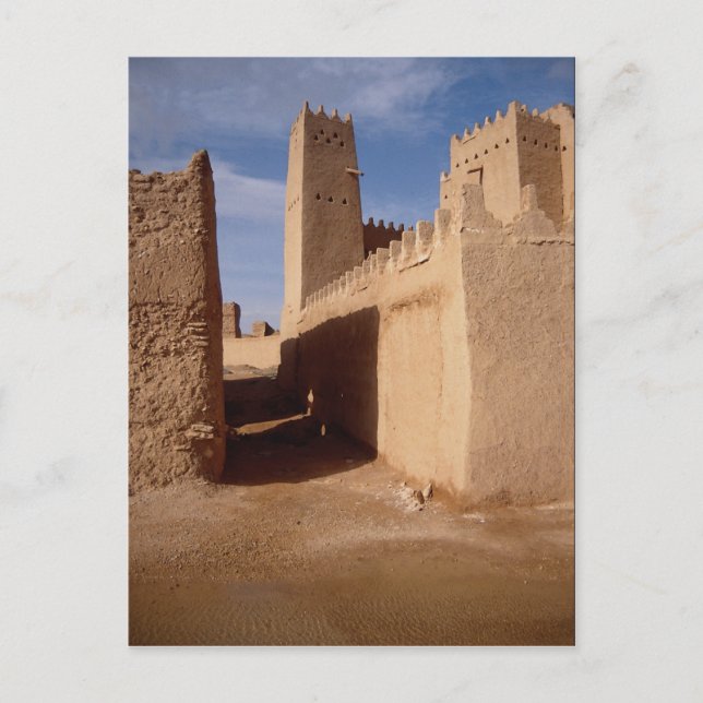 Carte Postale Palais Thunyan, vieille ville, Najd, Arabie Saoudi (Devant)