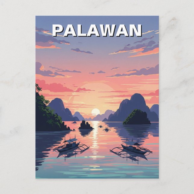 Carte Postale Palawan Philippines Travel (Devant)