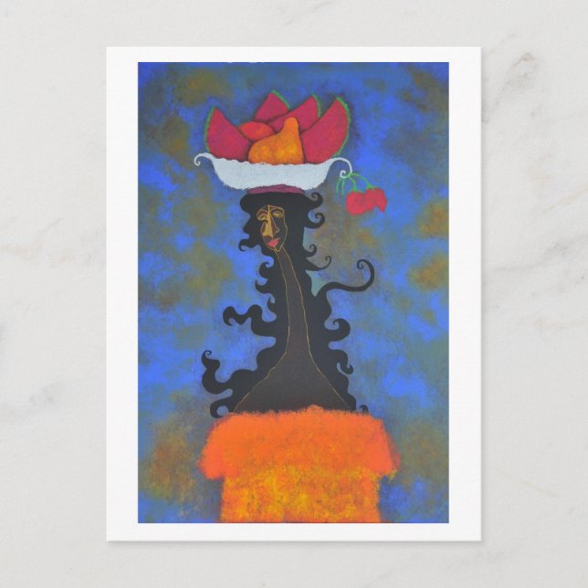 Carte postale Palenquera y rosas (Devant)