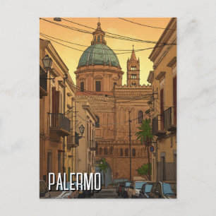Carte Postale Palerme Sicile Italie Voyage