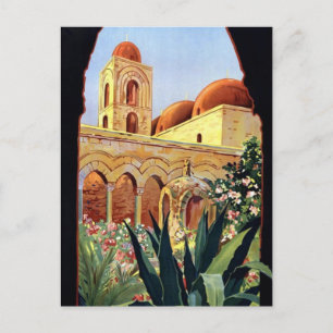 Carte Postale Palerme vintage Sicilia