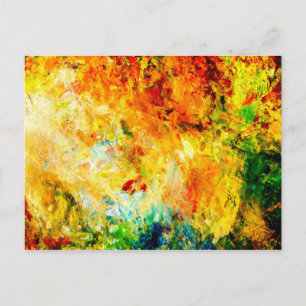 Carte Postale Palette d'Artiste Colorée