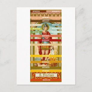 Carte Postale Palette de couleurs pour Saint Florian de Lorch (B