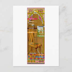 Carte Postale Palette de couleurs pour St. Joseph's Workshop (BL