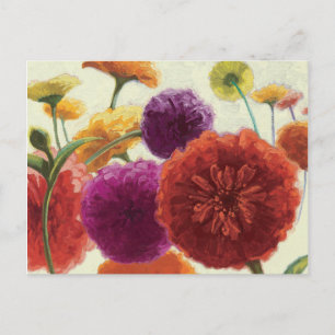 Carte Postale Palette pure Zinnias