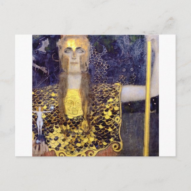 Carte Postale Pallas Athena, Gustav Klimt (Devant)