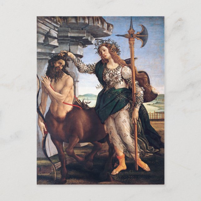 Carte Postale Pallas et Centaur, Sandro Botticelli (Devant)