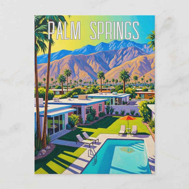 Carte Postale Palm Springs Californie (Devant)