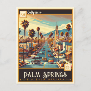 Carte Postale Palm Springs, Californie VINTAGE