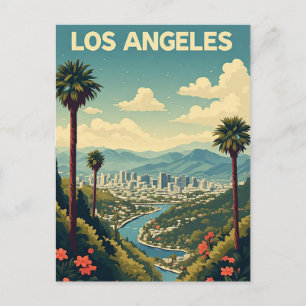 Carte Postale Palmier de Los Angeles Ciel de Voyage Souvenirs