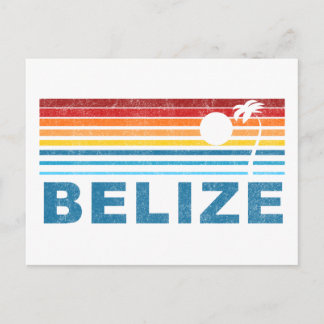 Carte Postale Palmier rétro Belize